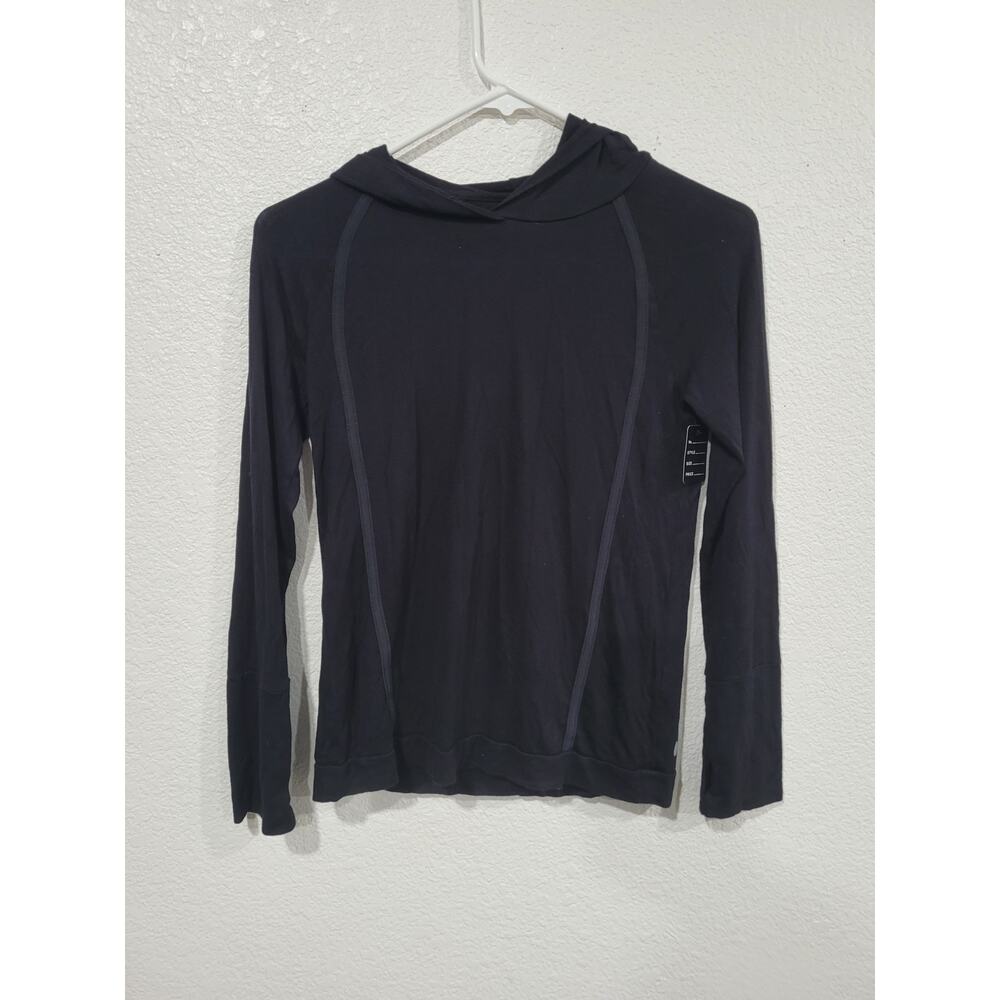 Zella Girl's Black Active Wear Lightweight Pullover Hoodie size Large #8